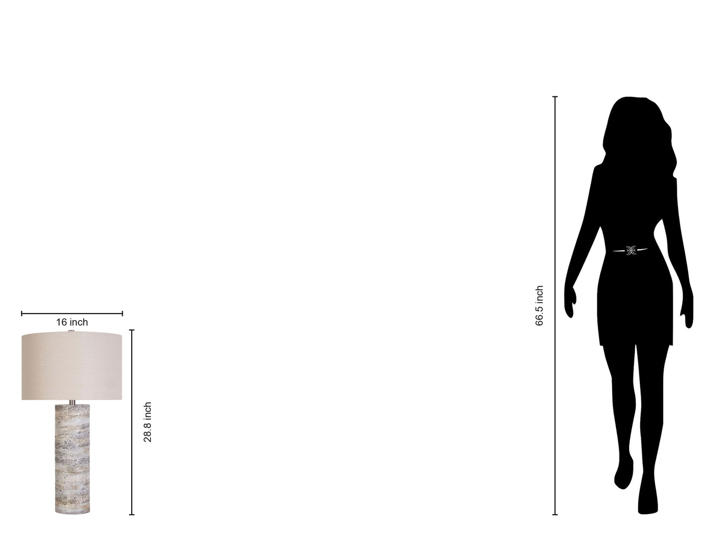 "Stonehaven Glow" Polyresin Table Lamp (Set of 2) - Stone