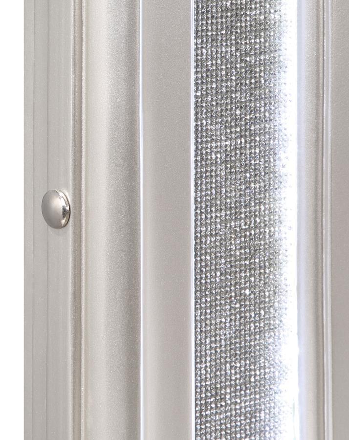 Evangeline - Tocador Camel con espejo, roble plateado