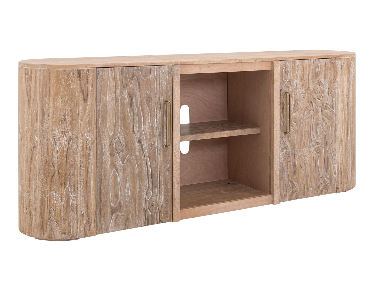 Balam - TV Stand - Ivory White