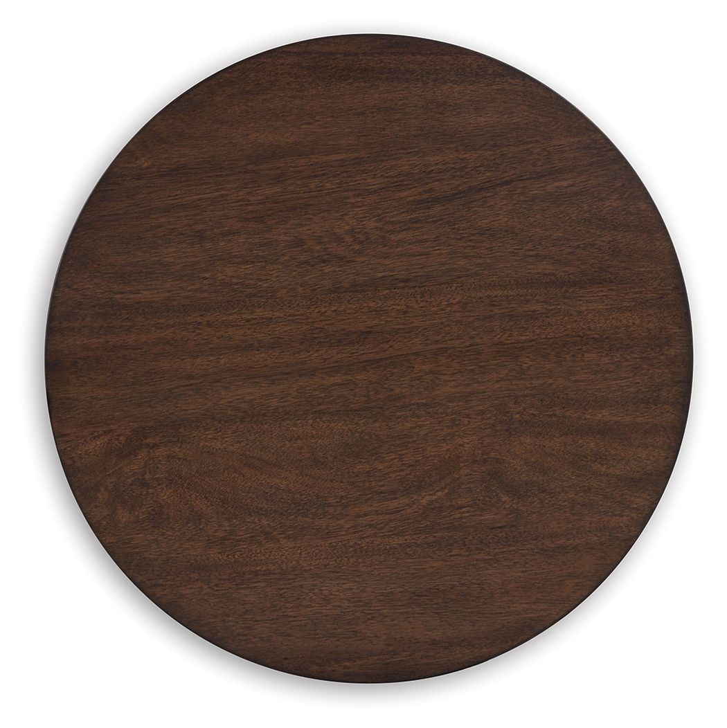 Korestone - Marrón oscuro - Mesa auxiliar redonda