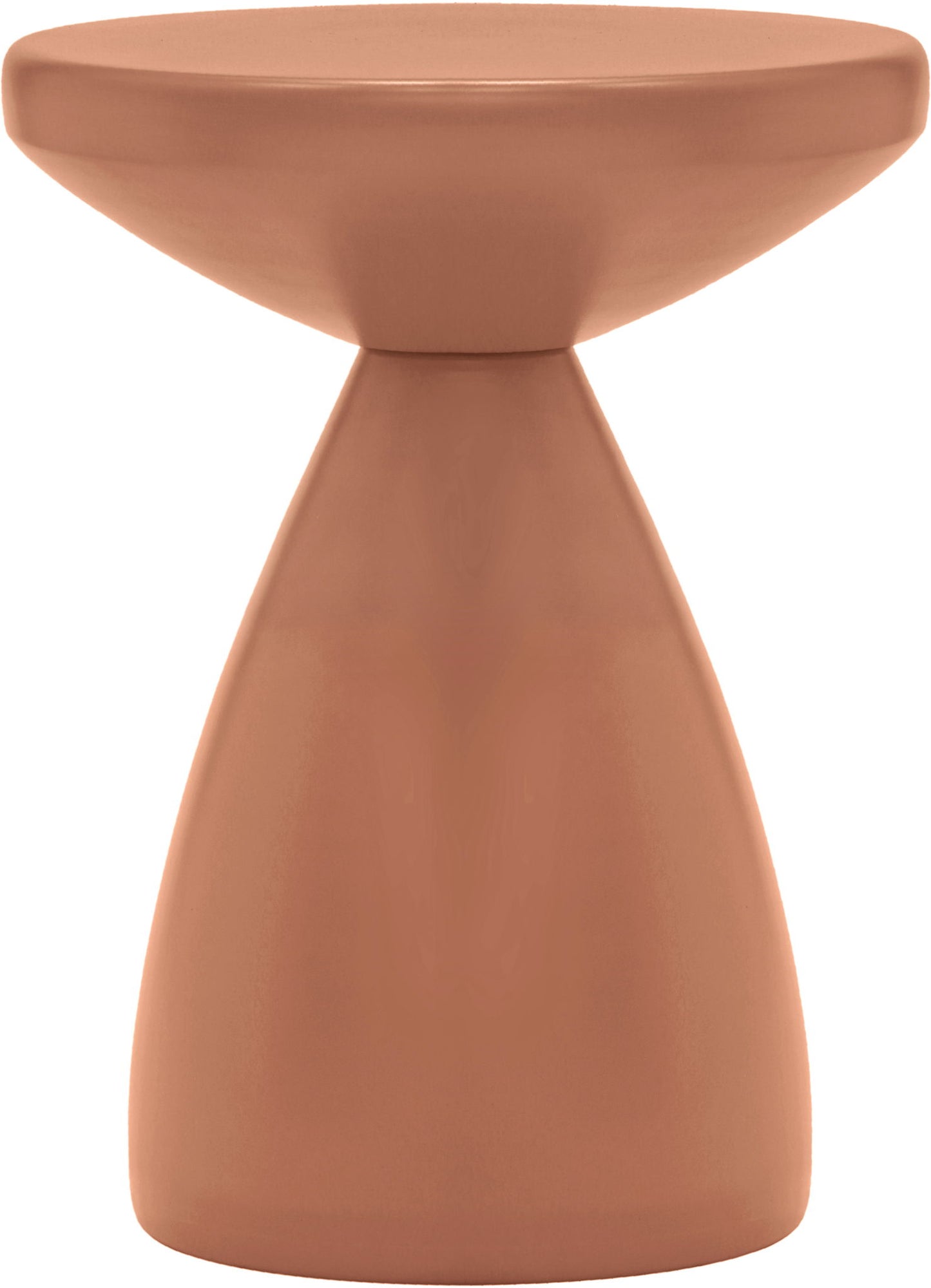 Anika - Iron End Table - Terracotta