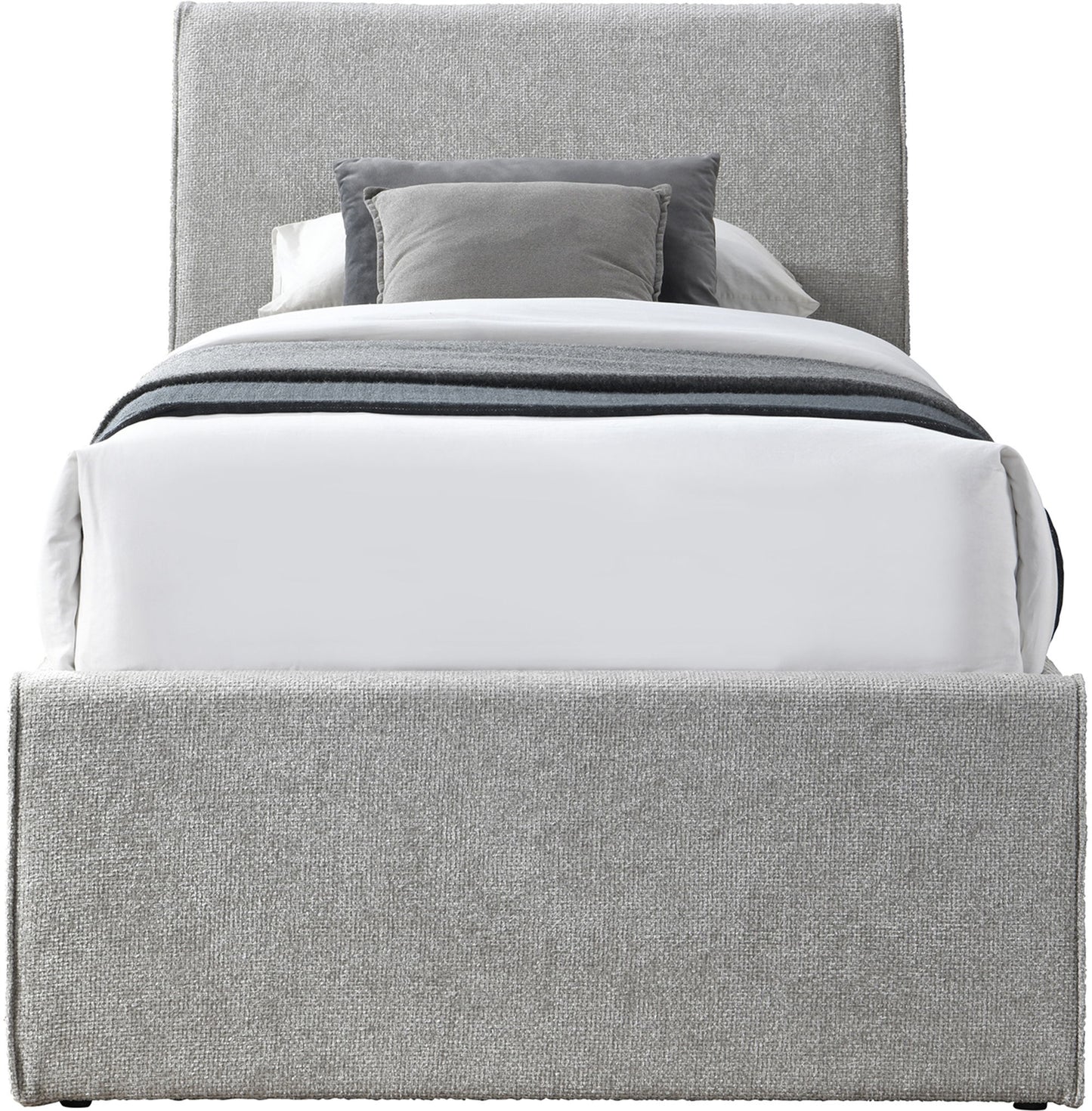 Myles - Chenille Twin Trundle Bed