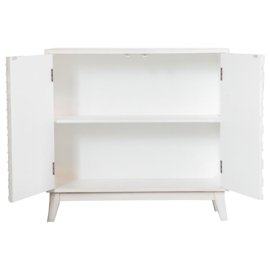 Gambon - Gabinete decorativo rectangular de 2 puertas - Blanco