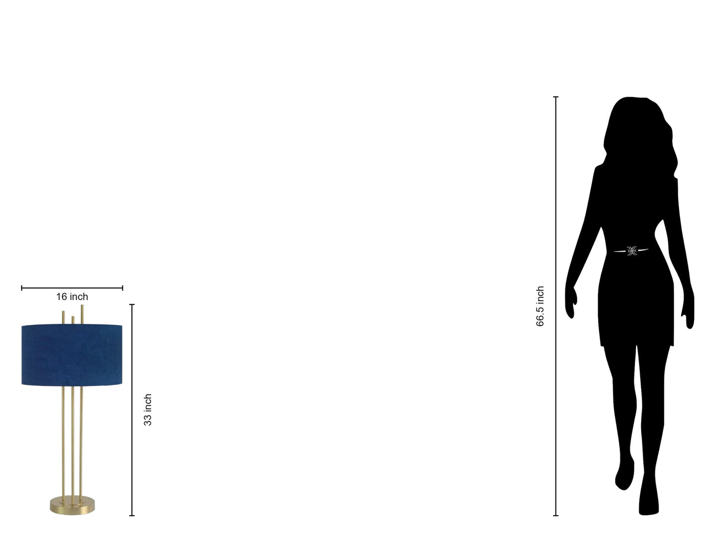 "Velvet Radiance" Metal Table Lamp (Set of 2) - Plated Gold Fiish