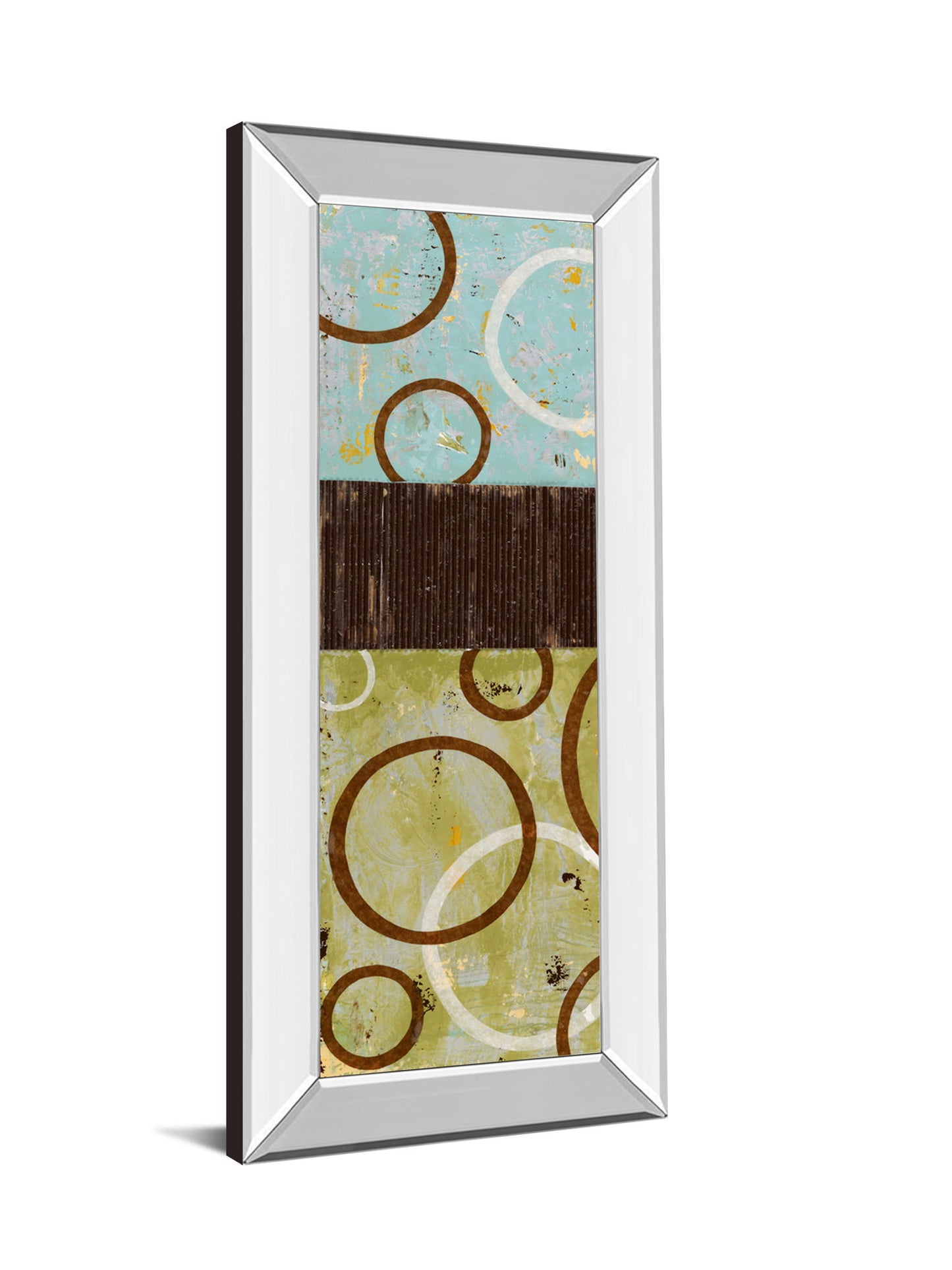 Sun Flower I By Natalie Avondet - Mirror Framed Print Wall Art - Beige