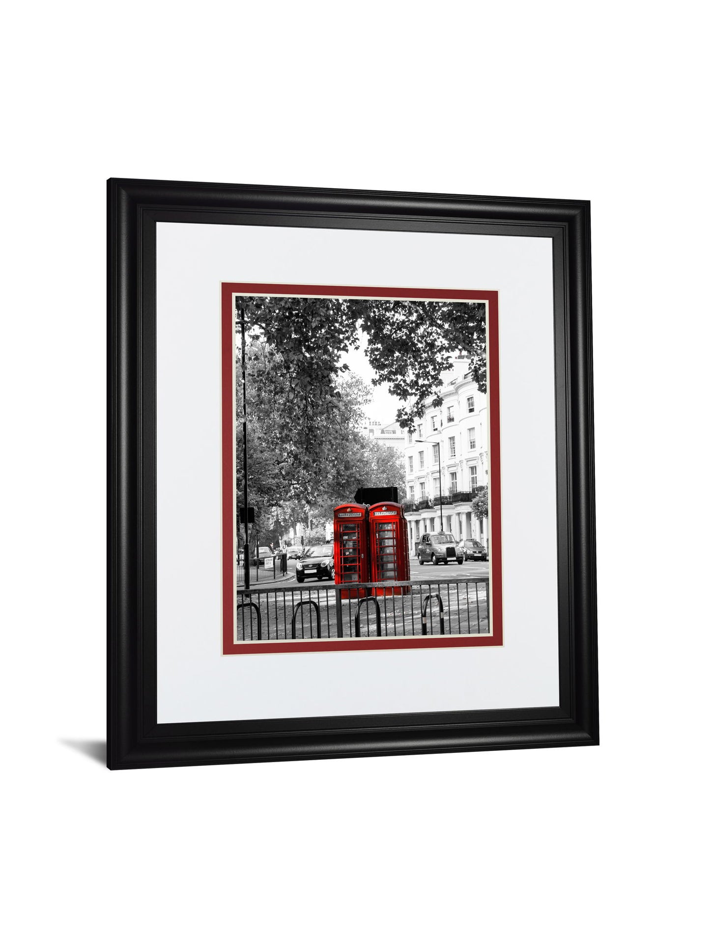 Telephone By Emily Navas - Framed Print Wall Art - Dark Gray