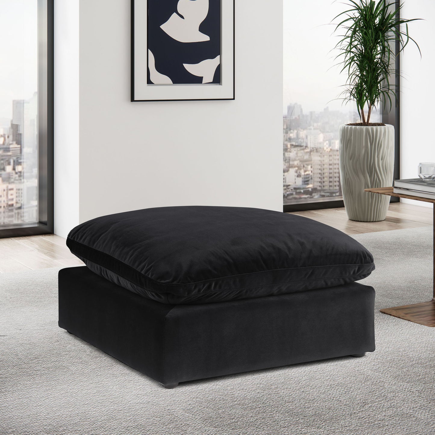 Comfy - Velvet Ottoman