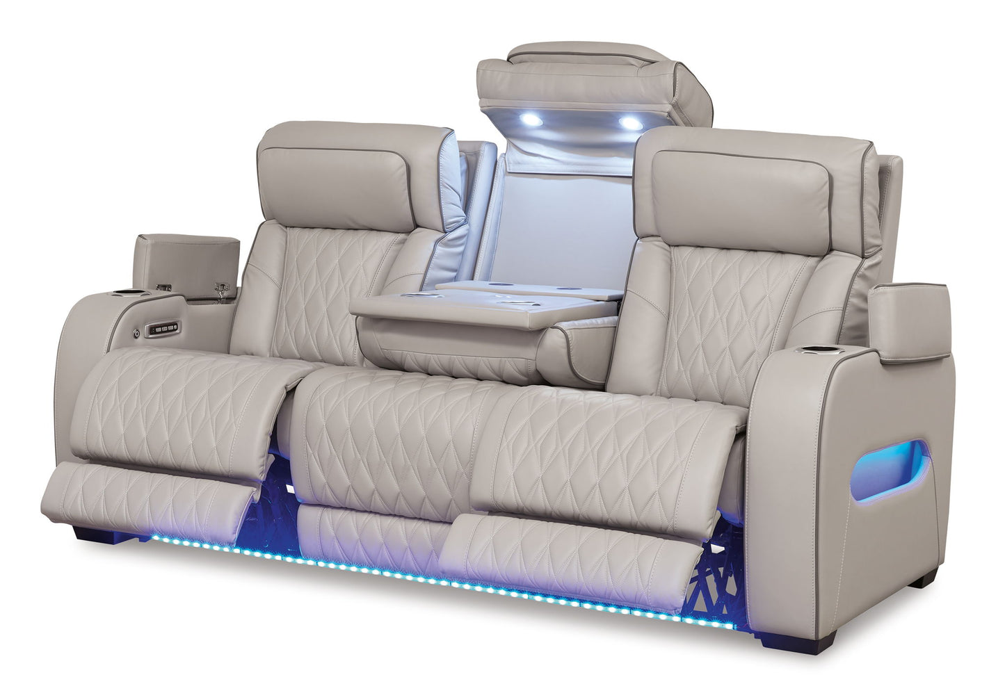 Boyington - Sofá reclinable eléctrico con reposacabezas ajustable