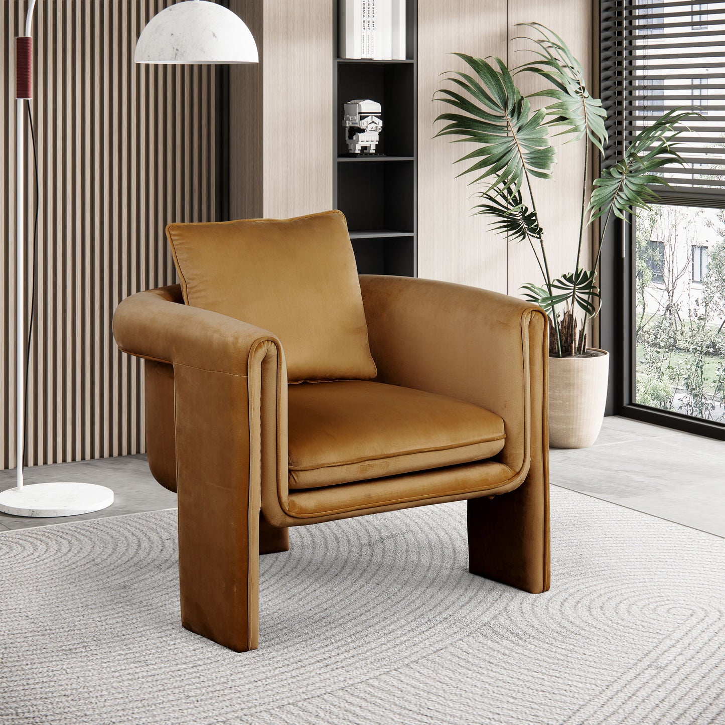 Sloan - Accent Chair - Saddle
