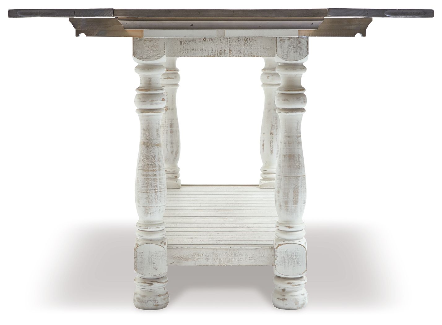 Havalance - Gris / Blanco - Mesa de sofá con tapa abatible