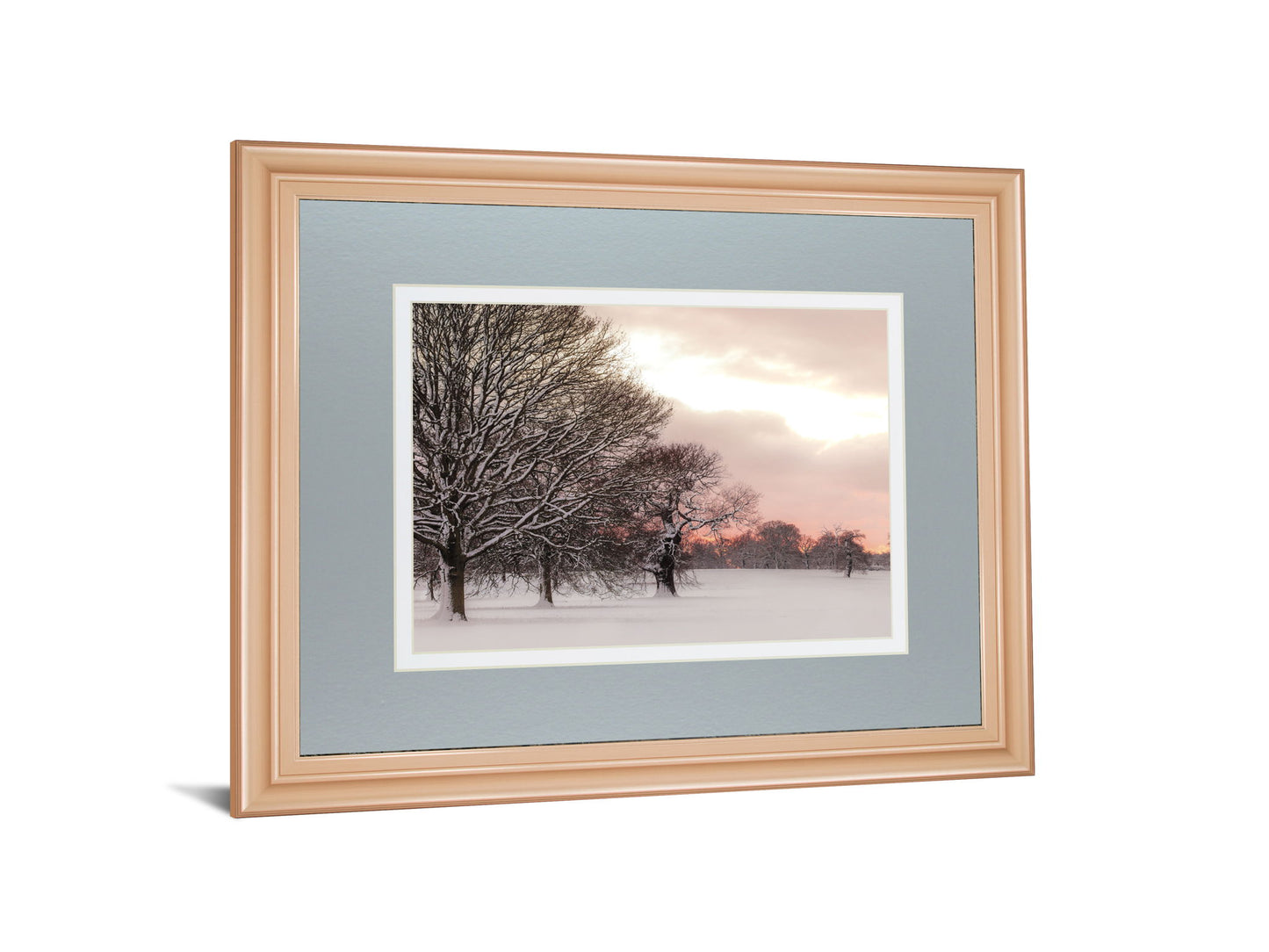 Rosy Sunset By Frank Assaf - Framed Print Wall Art - Gray
