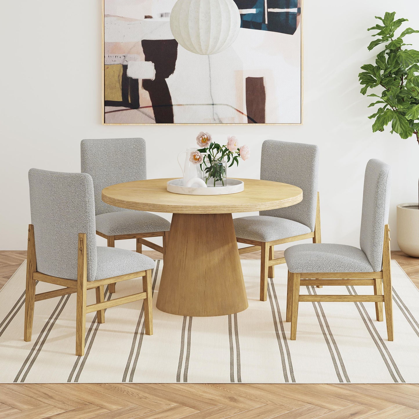Portland - Mesa de comedor redonda