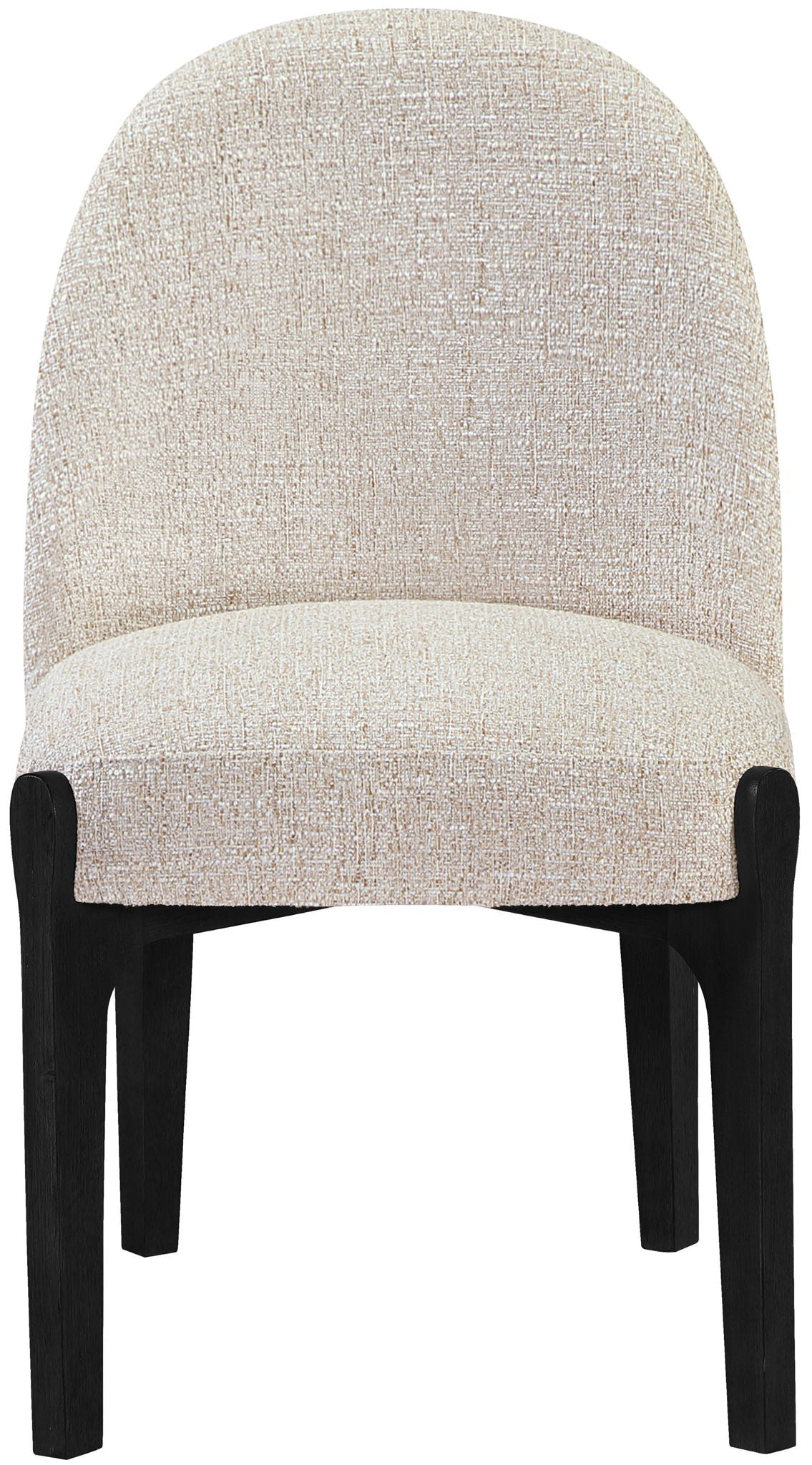Torino - Upholstered Dining Chair With Brushed Black Base (Set of 2)