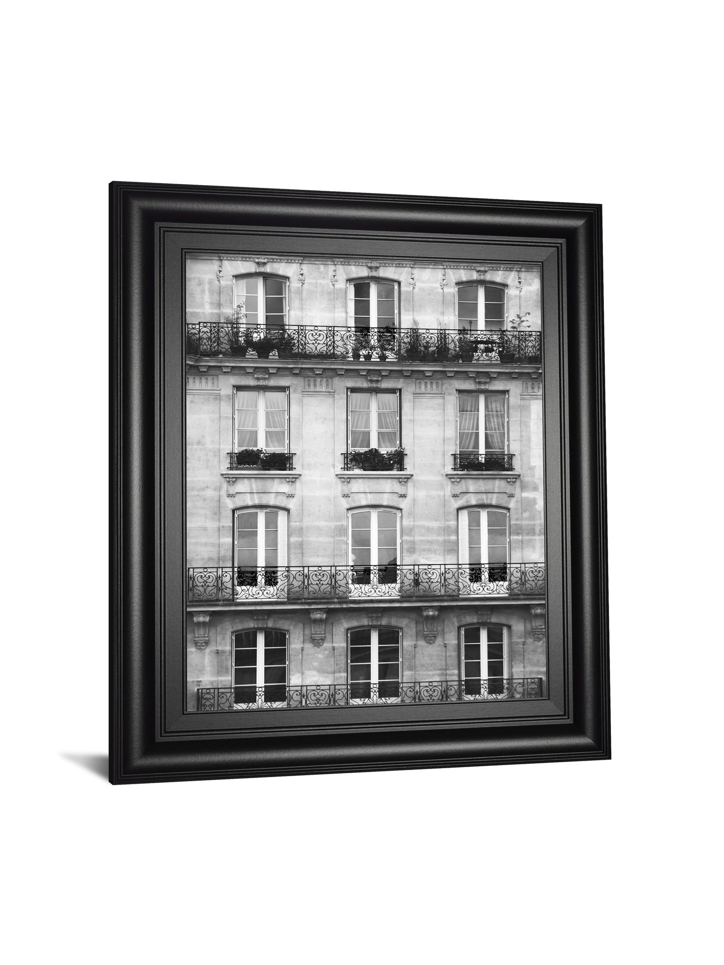 Across The Street Il By Laura Marshall - Framed Print Wall Art - Gray