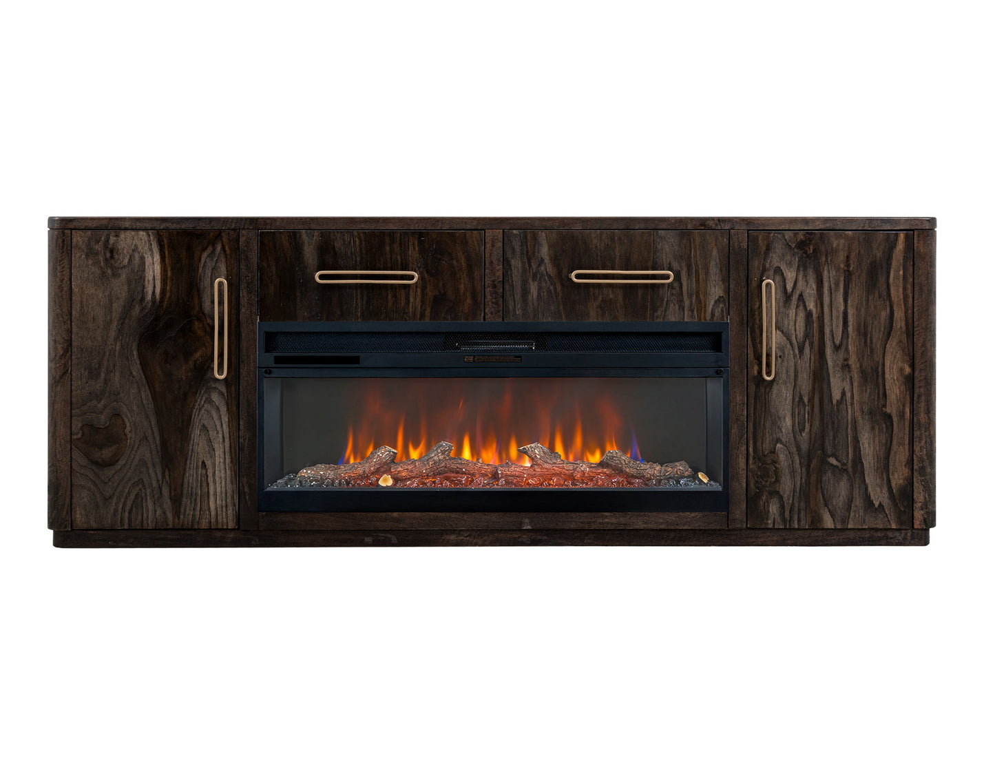 Balam - 2 Drawer & 2 Door Electric Fireplace