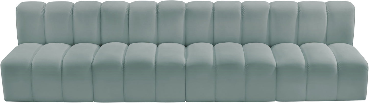 Arc - Faux Leather 4 Seats Modular Sofa