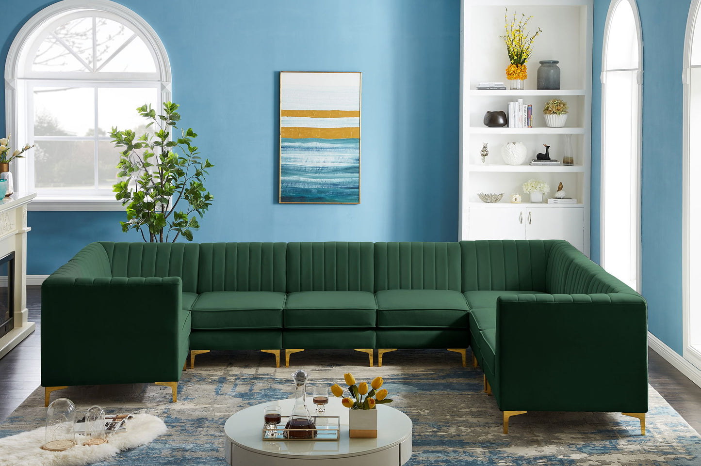 Alina - 8 Piece Modular U-Shaped Sectional
