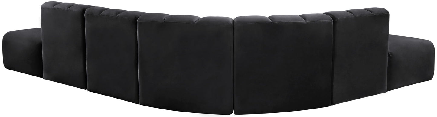 Arc - Velvet 7 Piece Corner Modular Sofa