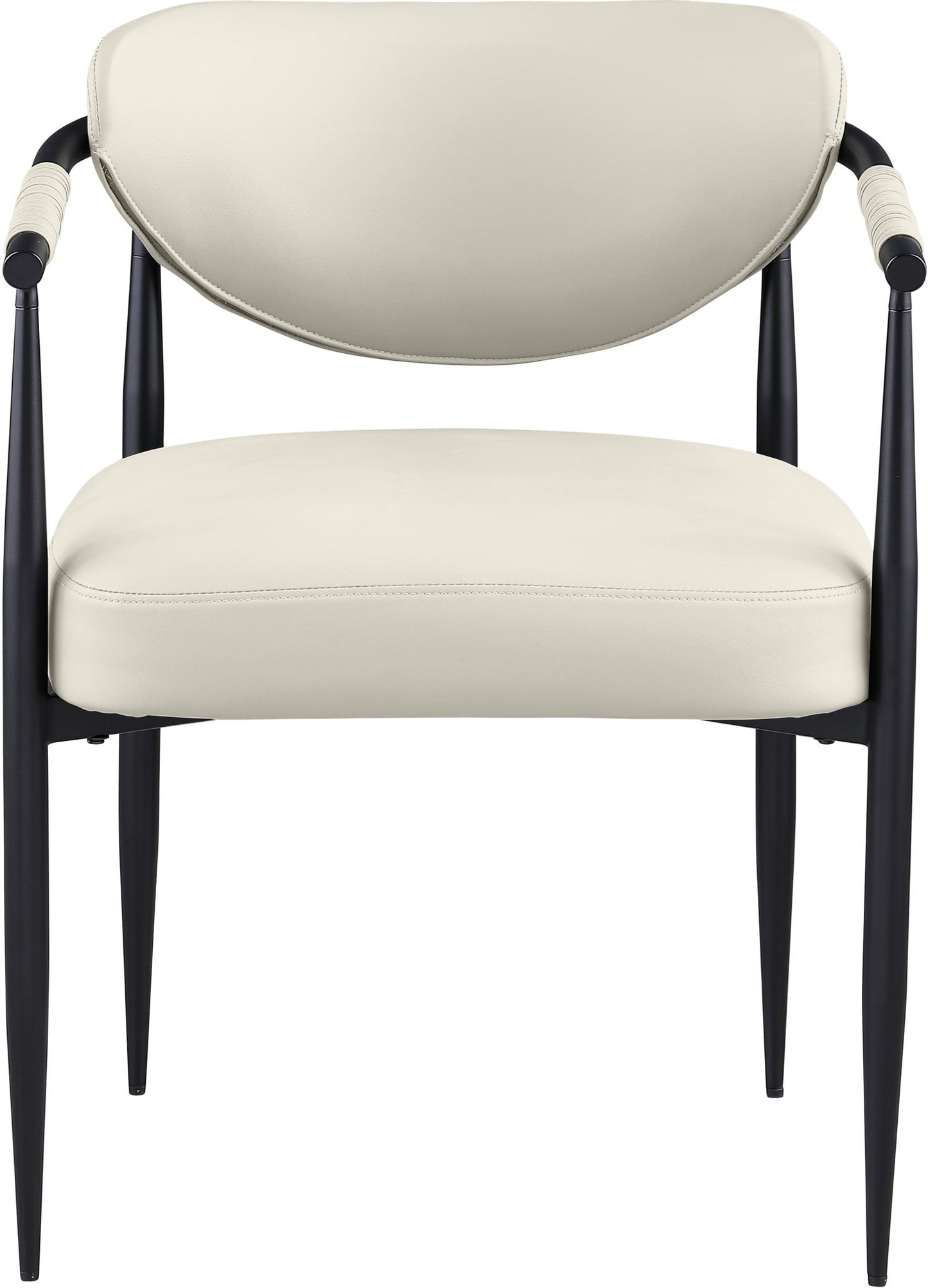 Virella - faux Leather Upholstered Dining Chair (Set of 2) - Black Base