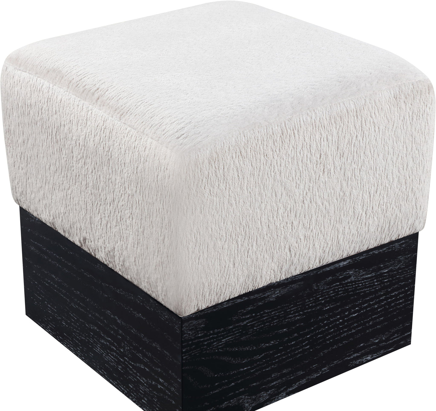 Havre - Ottoman / Stool With Black Base