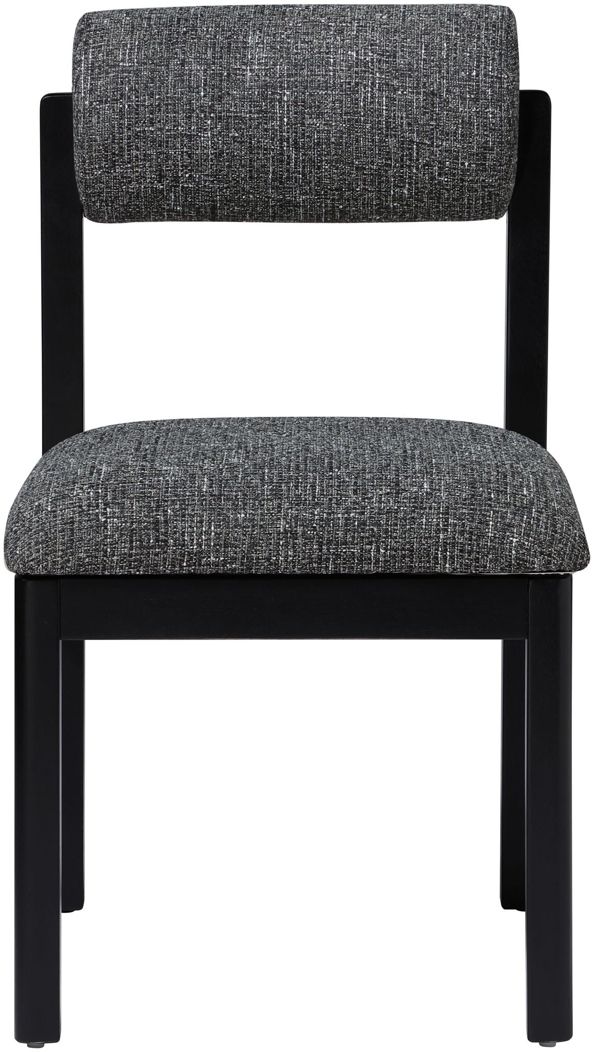 Roundhill - Fabric Dining Chair (Set of 2) - Black Frame