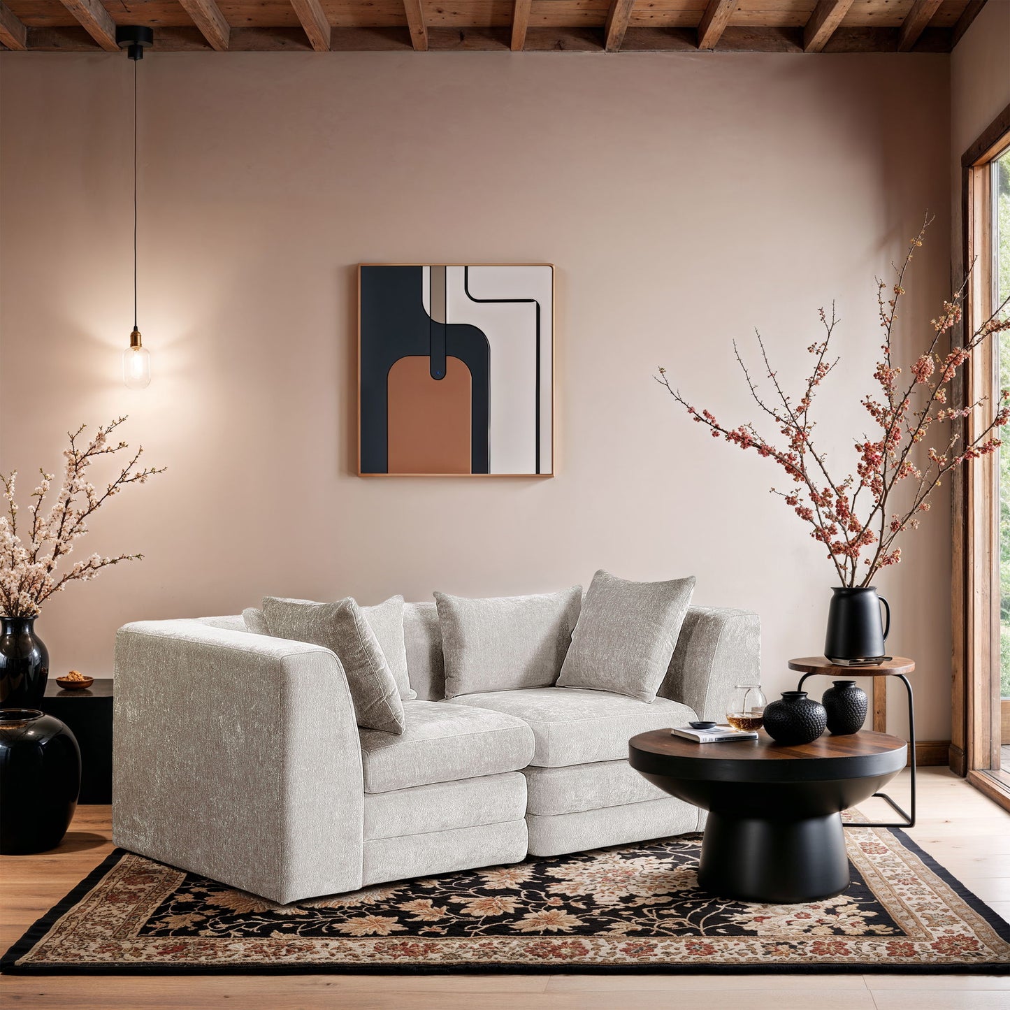 Stellar - 2 Piece 76" Upholstered Modular Loveseat