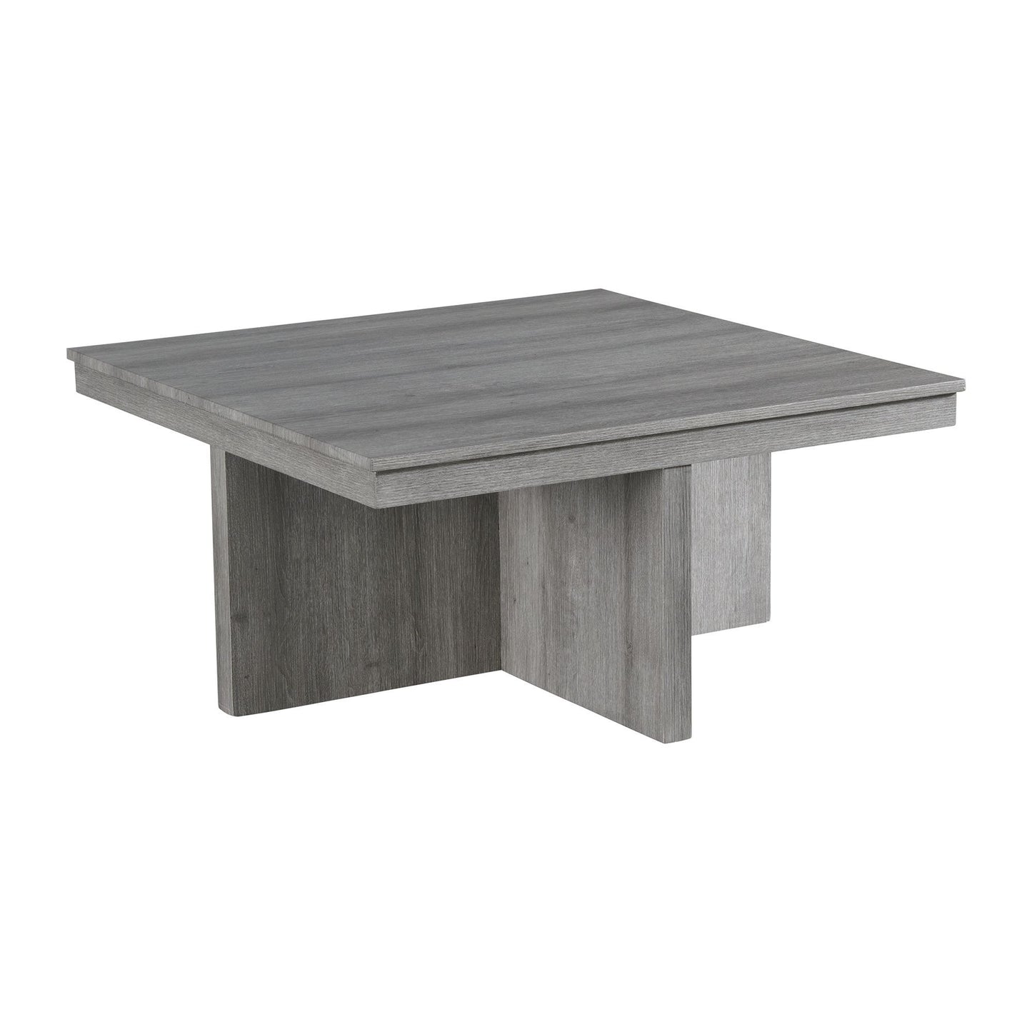 Uster - Mesa de centro con cuatro taburetes de almacenamiento - Gris