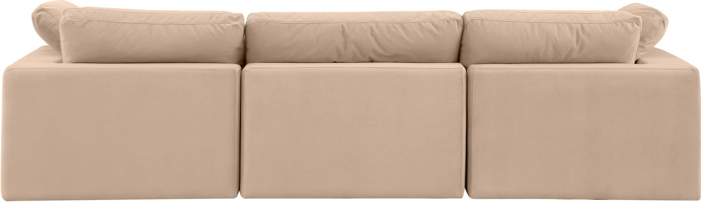 Comfy - Velvet Modular Sofa 3 Seats