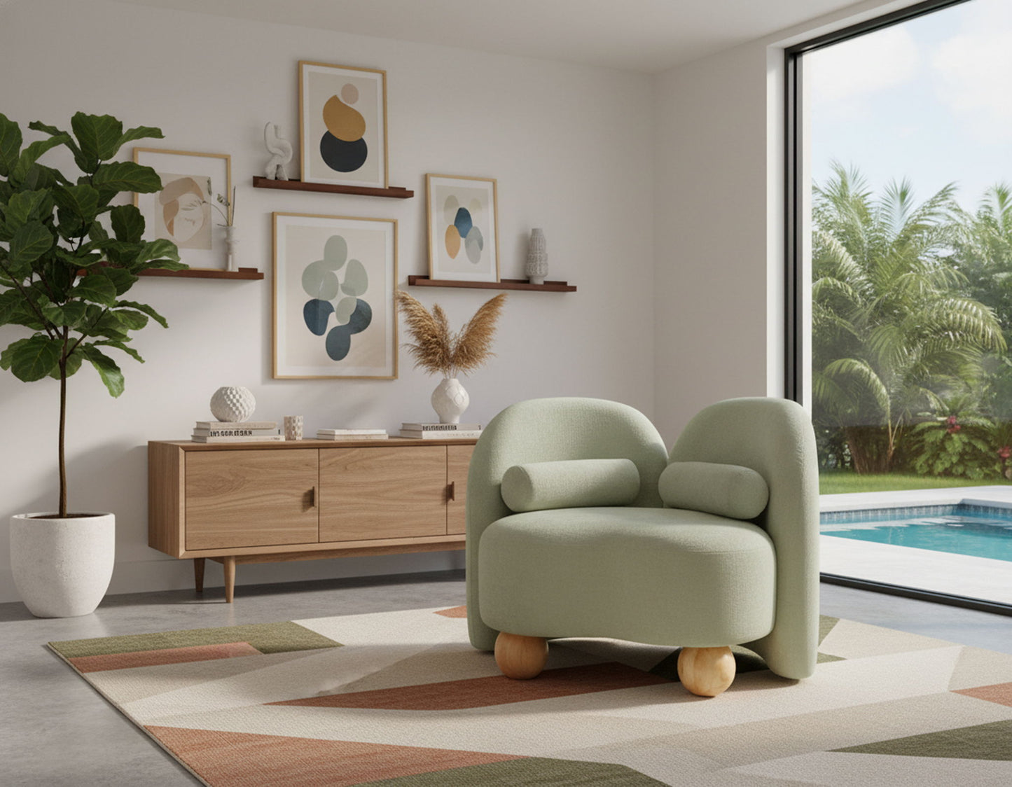 Daphne - Chenille Chair