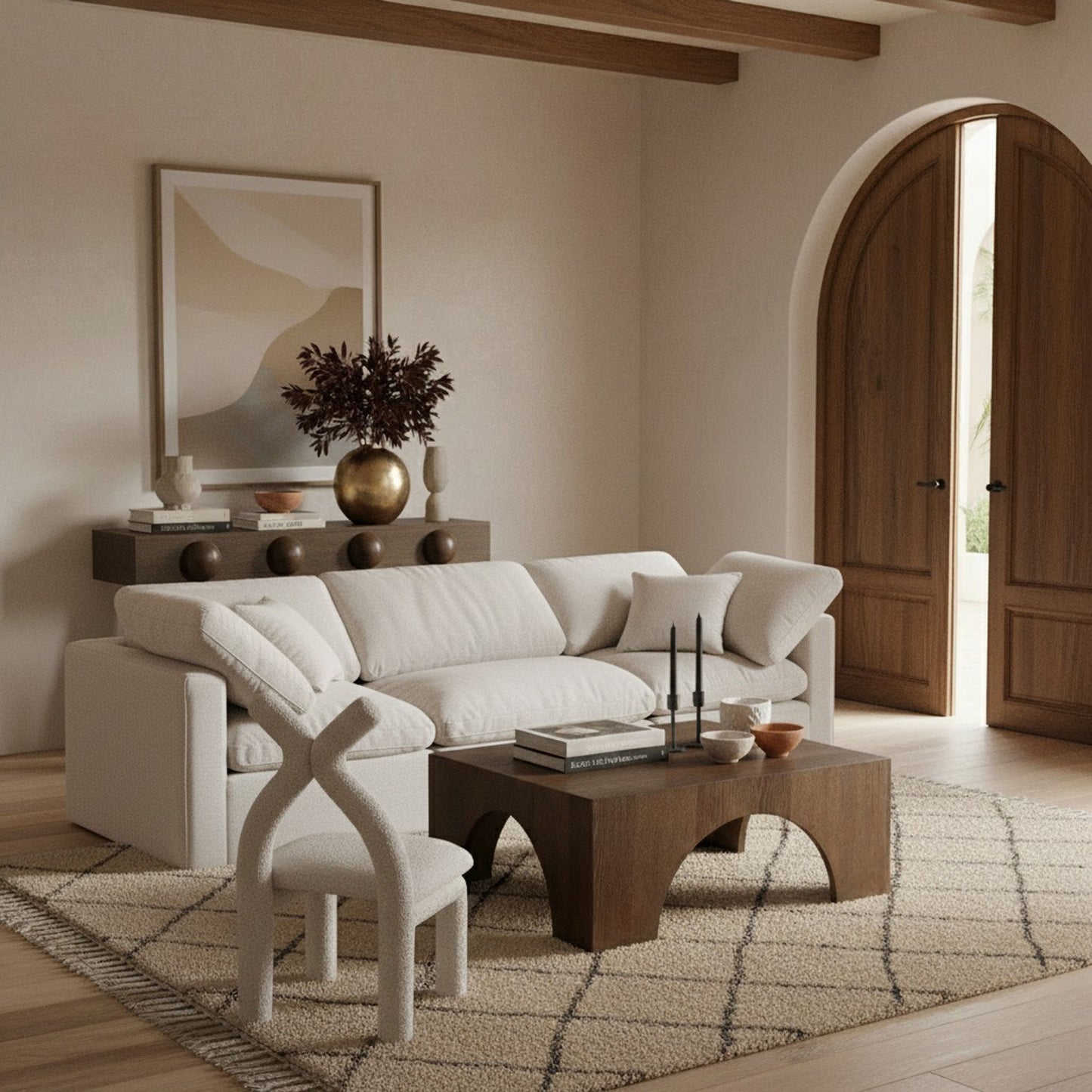 Indulge - Linen 3 Seat Modular Sofa