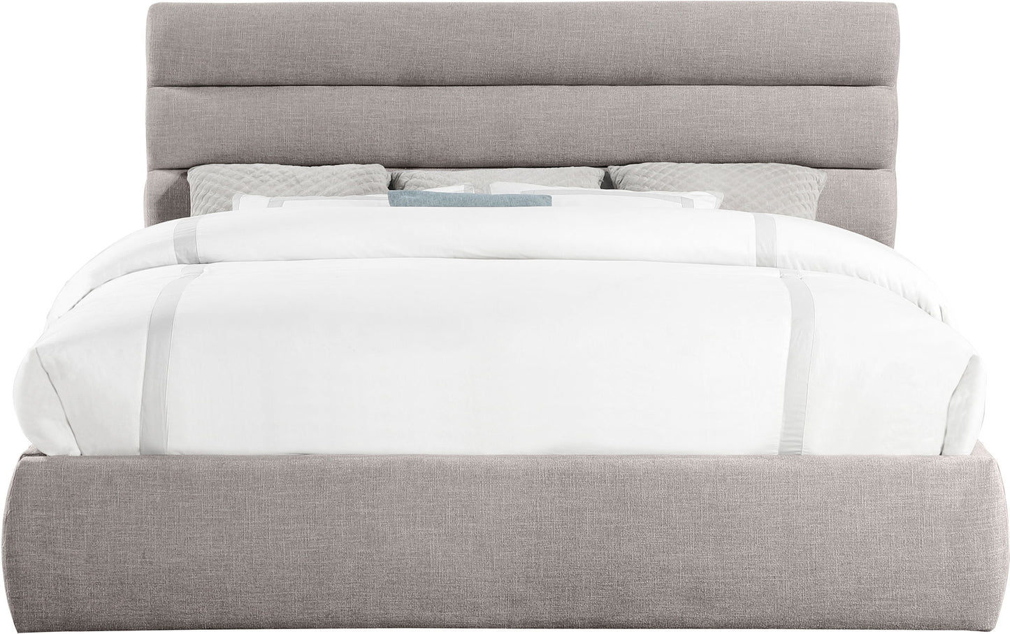 Adam - Linen Fabric Bed With 52" Headboard