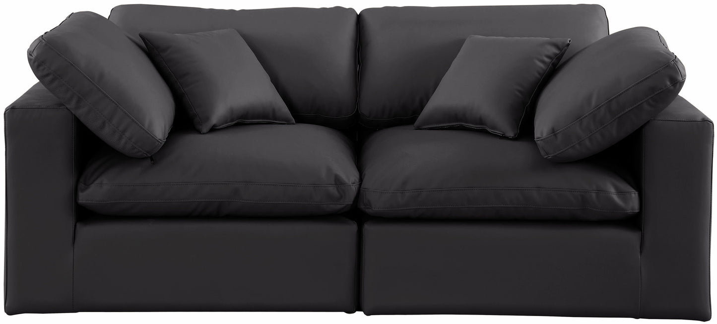 Comfy - Faux Leather Modular Sofa 2 Seats