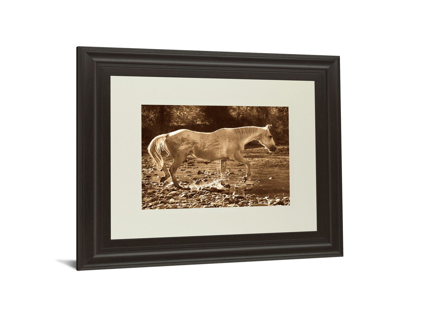The Crossing By Wendy Caro - Framed Print Wall Art - Light Brown