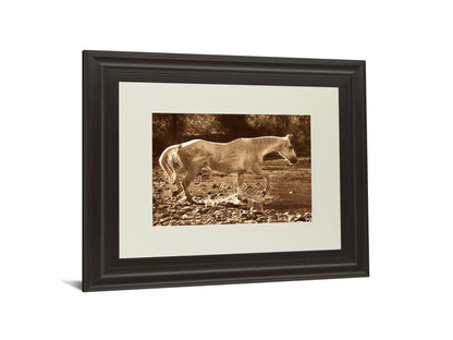 The Crossing By Wendy Caro - Framed Print Wall Art - Light Brown