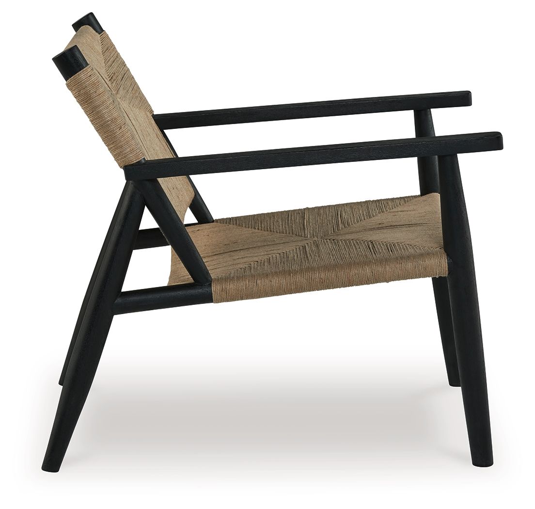 Halfmore - Negro / Natural - Silla decorativa