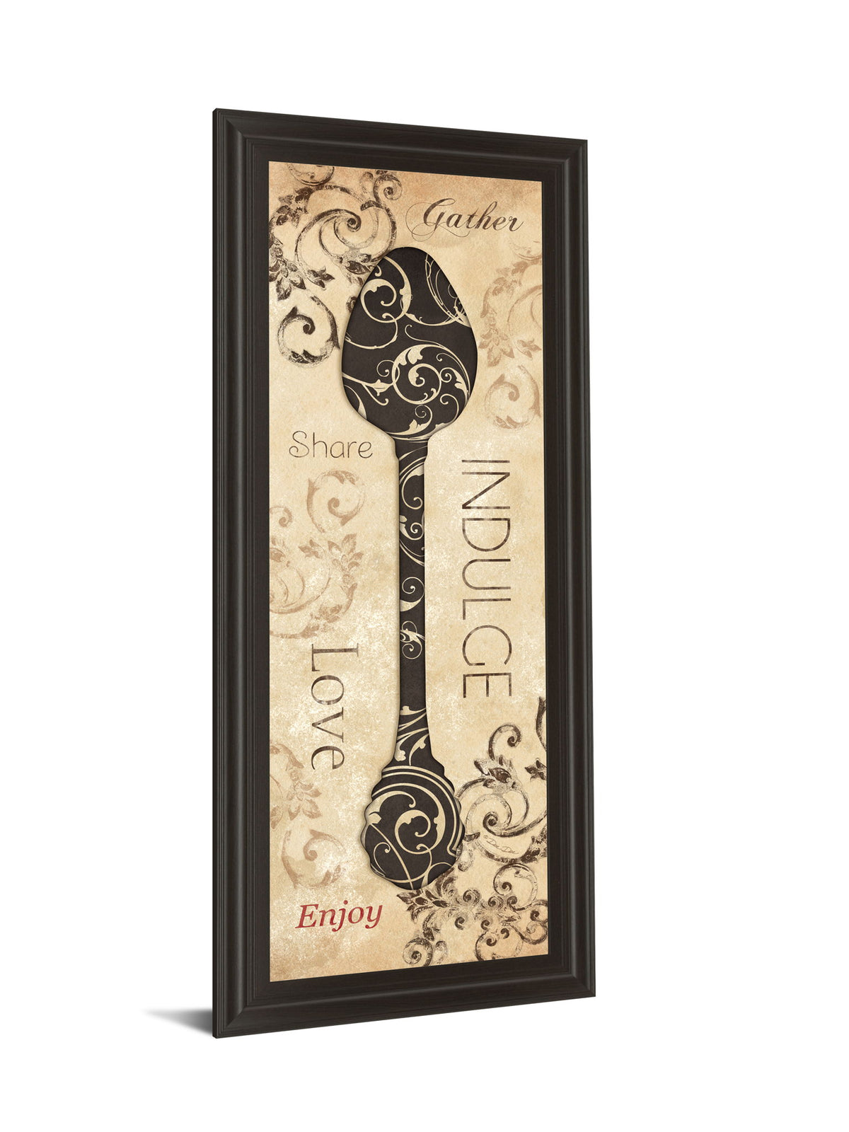 Indulge By Dee Dee - Framed Print Wall Art - Beige
