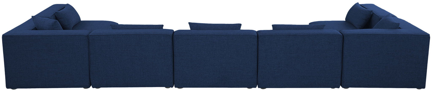 Cube - Linen 7 Piece Modular U-Shaped Sectional