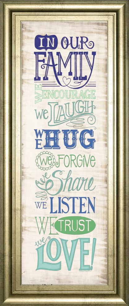 18x42 In Our Family By Deb Strain - Beige
