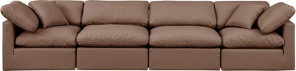 Indulge - Faux Leather 4 Seat Modular Sofa