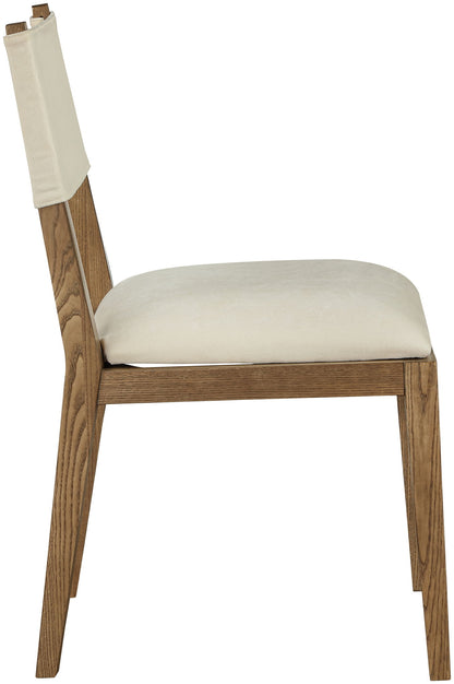 Avon - Linen Textured Performance Fabric Dining Side Chair (Set of 2)