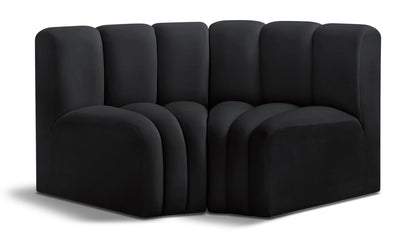 Arc - Velvet 2 Piece Modular Sofa