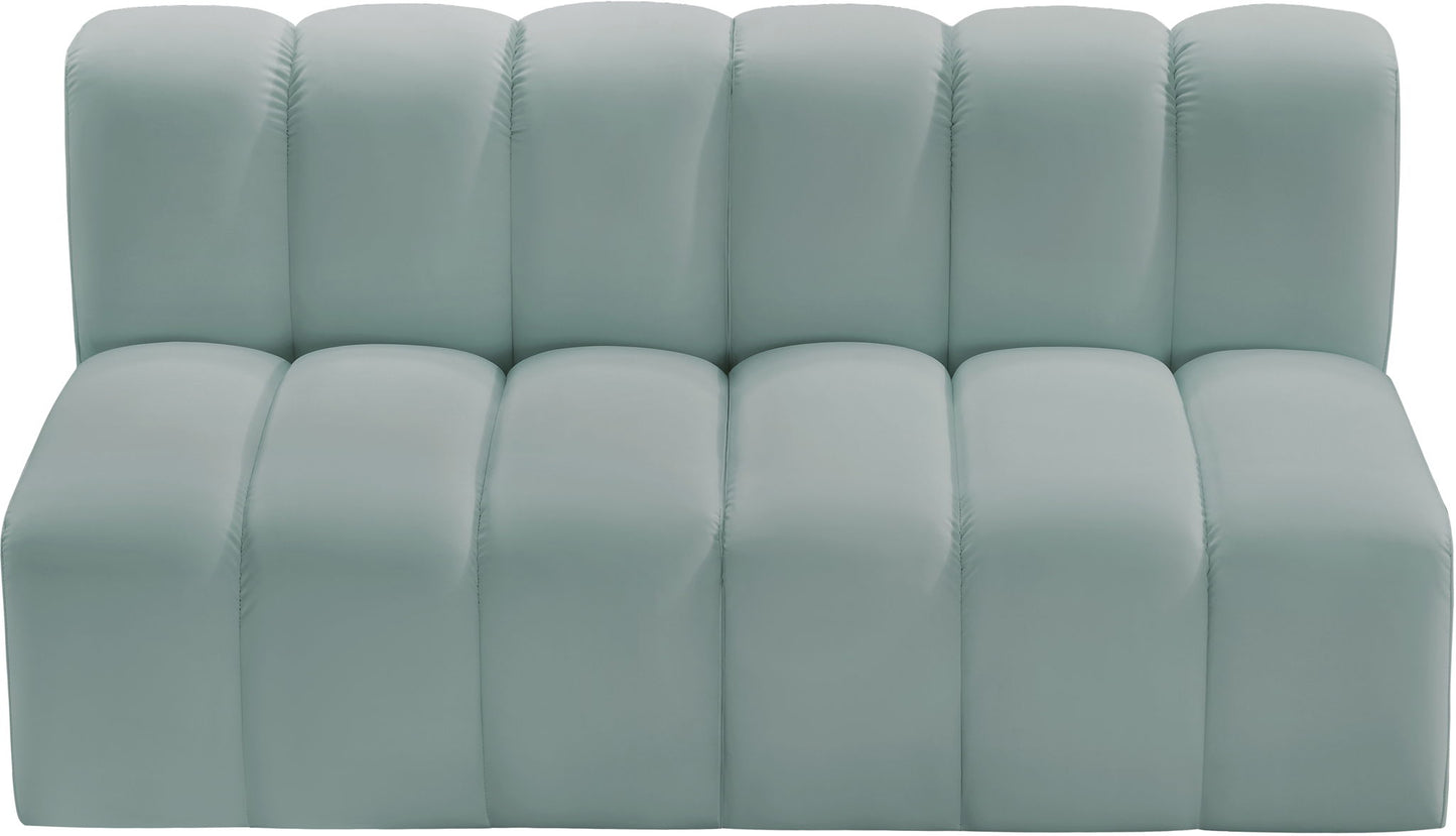 Arc - Faux Leather 2 Seats Modular Sofa