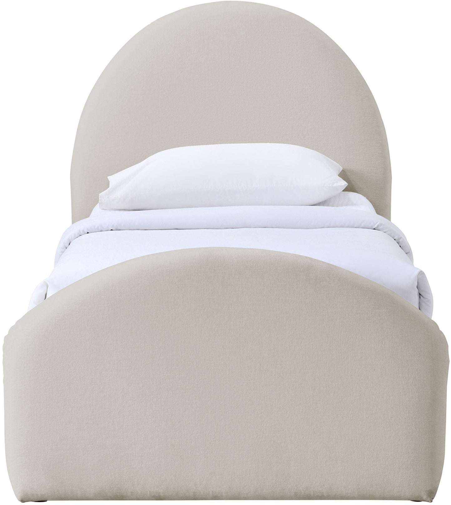 Andaz - Chenille Fabric Upholstered Trundle Bed