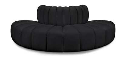 Arc - Faux Leather 4 Piece Modular Sofa