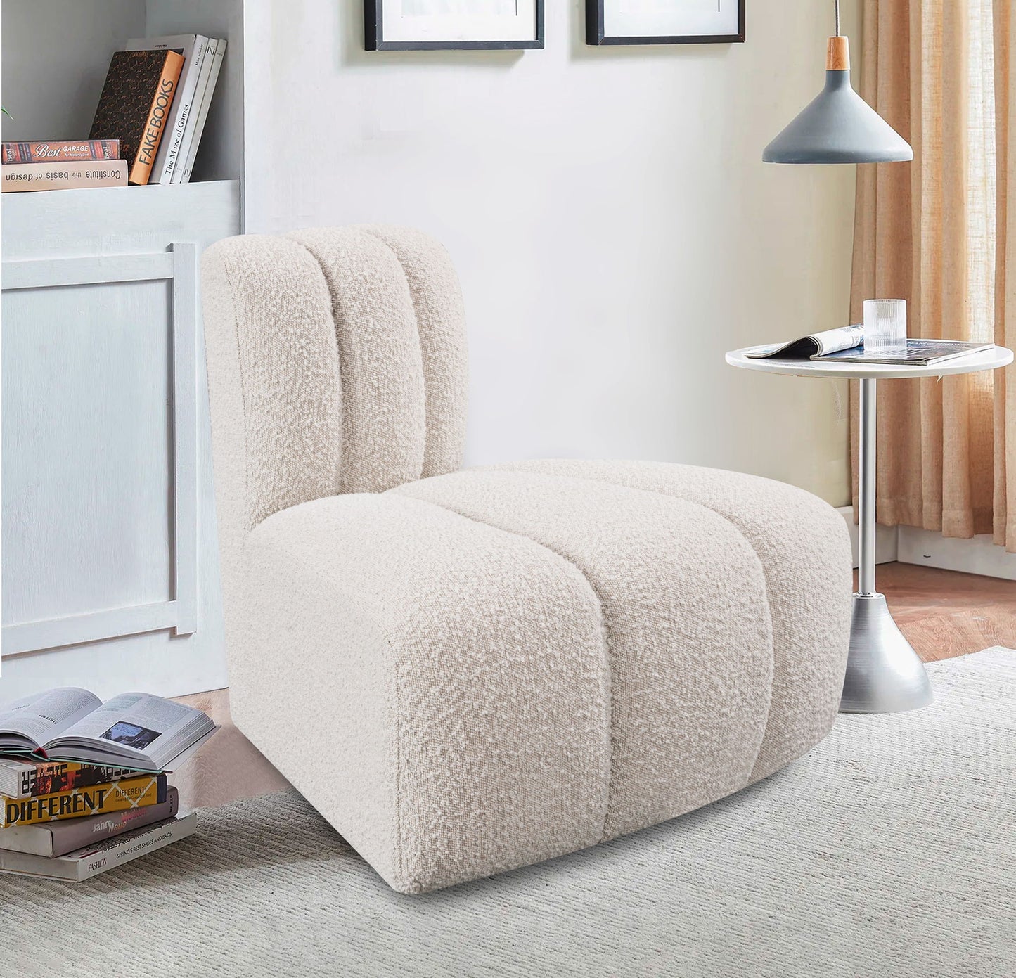 Arc - Boucle Fabric Reverse Corner