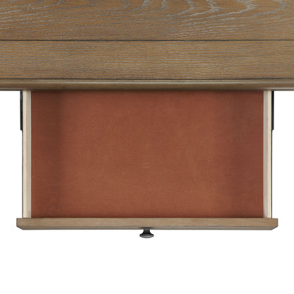 Bellevue - Rectangular Counter Table - Walnut And Antique White