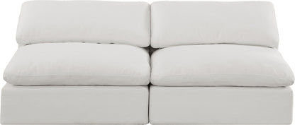 Comfy - Linen Modular Armless Sofa 2 Seats