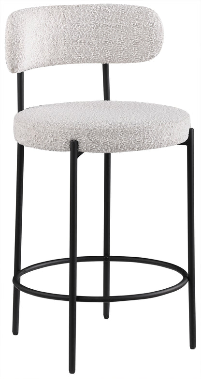 Beacon - Boucle Fabric Stool (Set of 2)