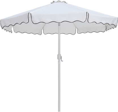 Amalfi - Patio Umbrella - Light Brown Base / White Pole
