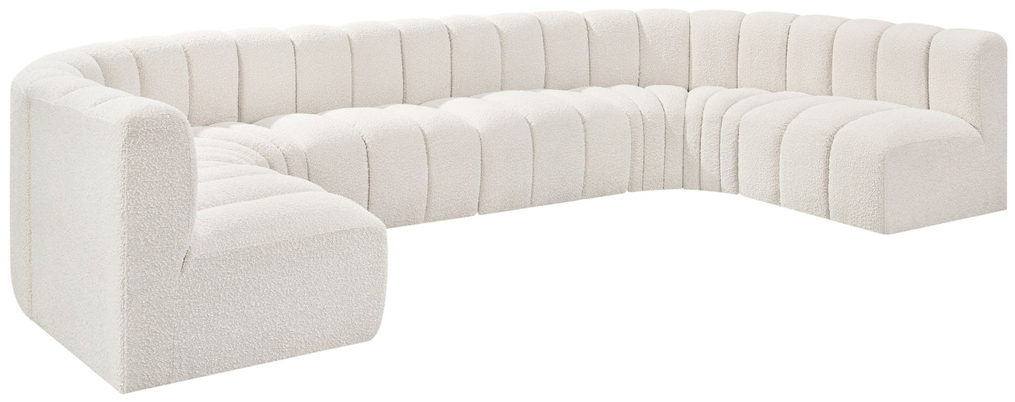 Arc - Boucle Fabric 8 Piece Modular Sofa
